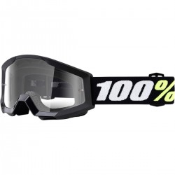 Laste krossiprillid 100% Strata Mini BLACK/CLEAR Laste krossiprillid 100% Strata Mini BLACK/CLEAR