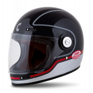 Kinnine retrokiiver Cassida Fibre Jawa Black/Red / 2XL