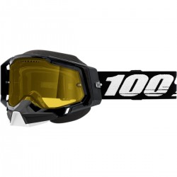 100% Racecraft 2 Snow lumesaani prillid Black/Yellow lens