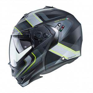 Avatav kiiver Caberg Duke II Tour Matt Black/Fluo Yellow / L