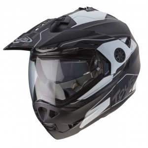 Avatav dual-sport kiiver Caberg Tourmax Marathon Black/White