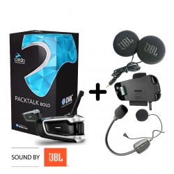 Cardo Packtalk Bold JBL SINGLE + 2nd Helmet Kit Cardo Packtalk Bold JBL SINGLE + 2nd Helmet Kit