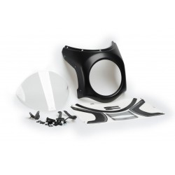 Tulemask tuuleklaasiga Puig Retro Semi Fairing BLACK