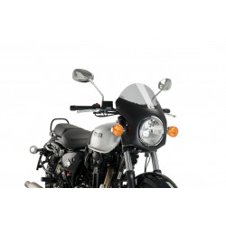 Tulemask tuuleklaasiga Puig Retro Semi Fairing BLACK