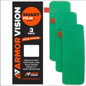 Armor Vision Smart Film krossiprillide hüdrofoobne 50mm kaitsekile 3TK pakis