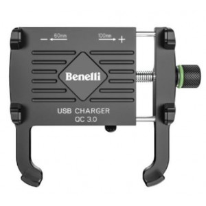 Telefonihoidja USB-pesaga 60-100mm laius / Benelli