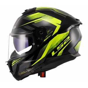 LS2 FF808 Stream II Fury Black-Hi Vis
