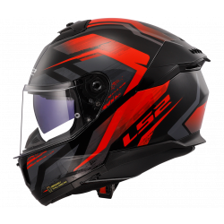 LS2 FF808 Stream II Fury Black-Red