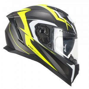 Kinnine kiiver CGM Blast Sport Must-Kollane-Valge