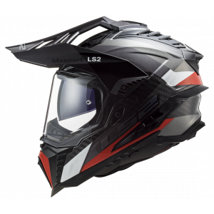 LS2 MX701 Explorer CARBON Titanium Red
