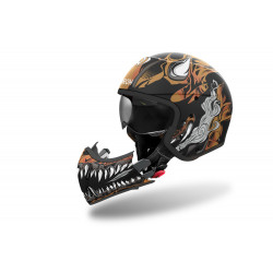Avatav kiiver Airoh J110 Oni Matt Black