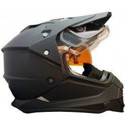 Timeless SnowTrail elektrilise visiiriga Dual Sport Mattmust