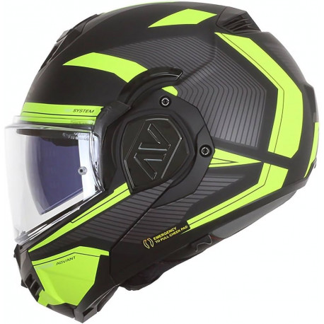 LS2 FF906 Advant Revo Matt Black-Hi Vis - Motokaubad