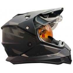 Timeless SnowTrail Chaos elektrilise visiiriga Dual Sport Must/Hall