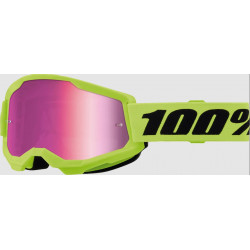 100% Strata GOG STRATA 2 JUNIOR NEON YL MIRROR PINK