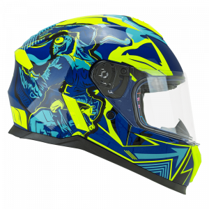 Laste kiiver CGM 265 Micro Monster Blu Giallo