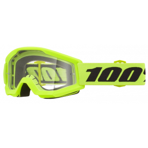 Laste krossiprillid 100% Strata Mini YELLOW/CLEAR