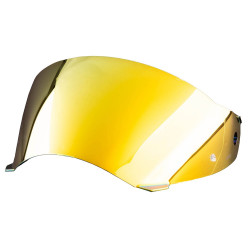 Gold Mirror Dark Smoke toonitud visiir KLIM X1 Alpha