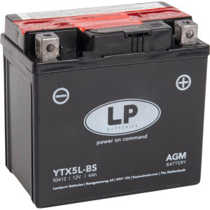 Aku Landport LTX5L-BS (YTX5L-BS) 12V/4Ah 80A AGM