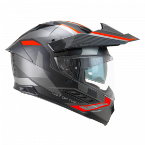 Dual-Sport kiiver CGM 366 Dual Ranger Nero Rosso