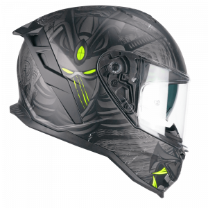 Kiiver CGM 363 Shot Nippo Samurai Nero Giallo