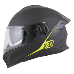 Kiiver ZED K40 Mattmust-Neoonkollane