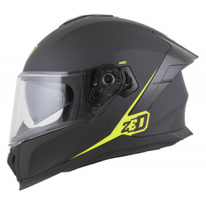 Kiiver ZED K40 Mattmust-Neoonkollane