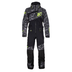 Meeste talvekombe KLIM Ripsa One-Piece Black Camo Hi-Vis