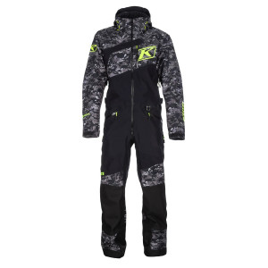 Meeste talvekombe KLIM Ripsa One-Piece Black Camo Hi-Vis