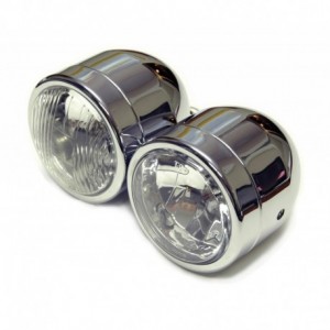 Hyper Dual headlight H4 H7 Blasck E-appr.