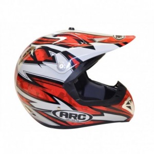 ARC A-721 red black white helmet