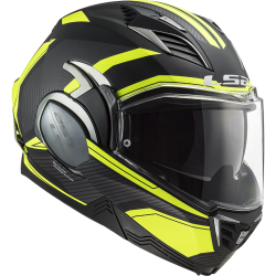 LS2 FF900 Valiant II Hammer Matt Black Hi-Vis Yellow 180° kiiver